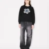 Boke Flower’ Embroidered Sweatshirt in Cotton