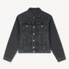 Boke Flower’ Embroidered Trucker Jacket in Japanese Denim