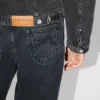Boke Flower’ Embroidered Trucker Jacket in Japanese Denim