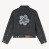 Boke Flower’ Embroidered Trucker Jacket in Japanese Denim