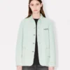 Boke Flower’ Embroidered Workwear Jacket in Japanese Denim