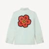Boke Flower’ Embroidered Workwear Jacket in Japanese Denim