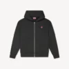 Boke Flower’ Embroidered Zipped Hoodie in Cotton