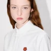 Boke Flower’ Fitted Shirt in Cotton Oxford