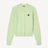 Boke Flower’ Knit Cardigan in Cotton and Wool