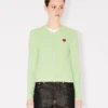 Boke Flower’ Knit Cardigan in Cotton and Wool
