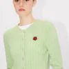 Boke Flower’ Knit Cardigan in Cotton and Wool