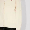 Boke Flower’ Loose Knit Cardigan in Cotton and Wool