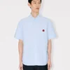 Boke Flower’ Short Sleeve Shirt in Cotton Oxford