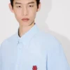 Boke Flower’ Short Sleeve Shirt in Cotton Oxford