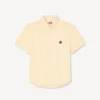 Boke Flower’ Short Sleeve Shirt in Cotton Seersucker