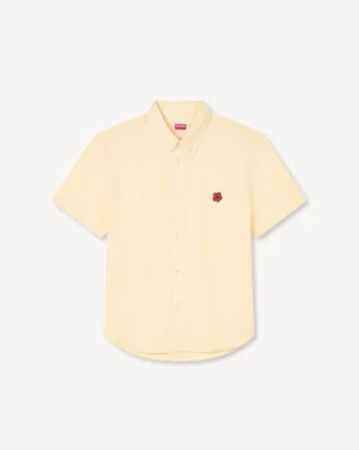 Boke Flower’ Short Sleeve Shirt in Cotton Seersucker