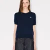 Boke Flower’ Short Sleeve Top in Merino Wool