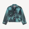 Boke Flower’ Trucker Jacket in Japanese Denim