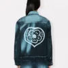 Boke Flower’ Trucker Jacket in Japanese Denim