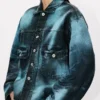 Boke Flower’ Trucker Jacket in Japanese Denim