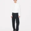 Bow Collar Shirt in Cotton