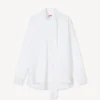 Bow Collar Shirt in Cotton