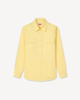 Cargo Overshirt in Cotton Linen