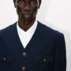 Collarless Military Jacket