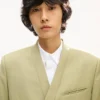 Double Breasted Kimono Tailored Jacket in Virgin Wool