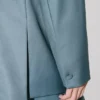 Double Breasted Tailored Kimono Jacket in Virgin Wool