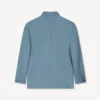 Double Breasted Tailored Kimono Jacket in Virgin Wool
