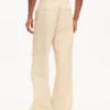 Elasticated Pants in Herringbone Cotton