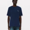 Kenzo Archive Rose’ Embroidered Outlined T-Shirt in Cotton