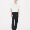 Kenzo Archive Rose’ Embroidered Outlined T-Shirt in Cotton
