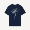 Kenzo Archive Rose’ Embroidered Outlined T-Shirt in Cotton