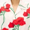 Kenzo Archive Rose’ Hawaiian Short Sleeve Shirt in Cotton