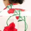 Kenzo Archive Rose’ Hawaiian Short Sleeve Shirt in Cotton