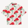 Kenzo Archive Rose’ Hawaiian Short Sleeve Shirt in Cotton
