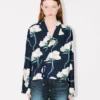 Kenzo Archive Rose’ Light Kimono Jacket in Cotton