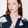 Kenzo Archive Rose’ Light Kimono Jacket in Cotton