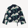 Kenzo Archive Rose’ Light Kimono Jacket in Cotton