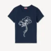 Kenzo Archive Rose’ Outlined T-Shirt in Cotton