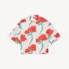Kenzo Archive Rose’ Short Sleeve Shirt in Cotton Poplin