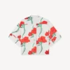 Kenzo Archive Rose’ Short Sleeve Shirt in Cotton Poplin
