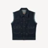 Kenzo Badges’ Cut off Trucker in Japanese Denim
