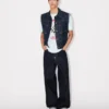 Kenzo Badges’ Cut off Trucker in Japanese Denim
