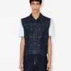 Kenzo Badges’ Cut off Trucker in Japanese Denim