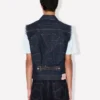 Kenzo Badges’ Cut off Trucker in Japanese Denim