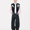 Kenzo Badges’ Embroidered Varsity Jacket in Wool