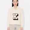 Kenzo Badges’ Jumper in Cotton Wool