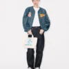 Kenzo Badges’ Light Collarless Bomber