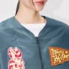 Kenzo Badges’ Light Collarless Bomber