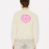 Kenzo Boke Heart’ Cardigan in Cotton Wool