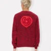 Kenzo Boke Heart’ Cardigan in Cotton Wool